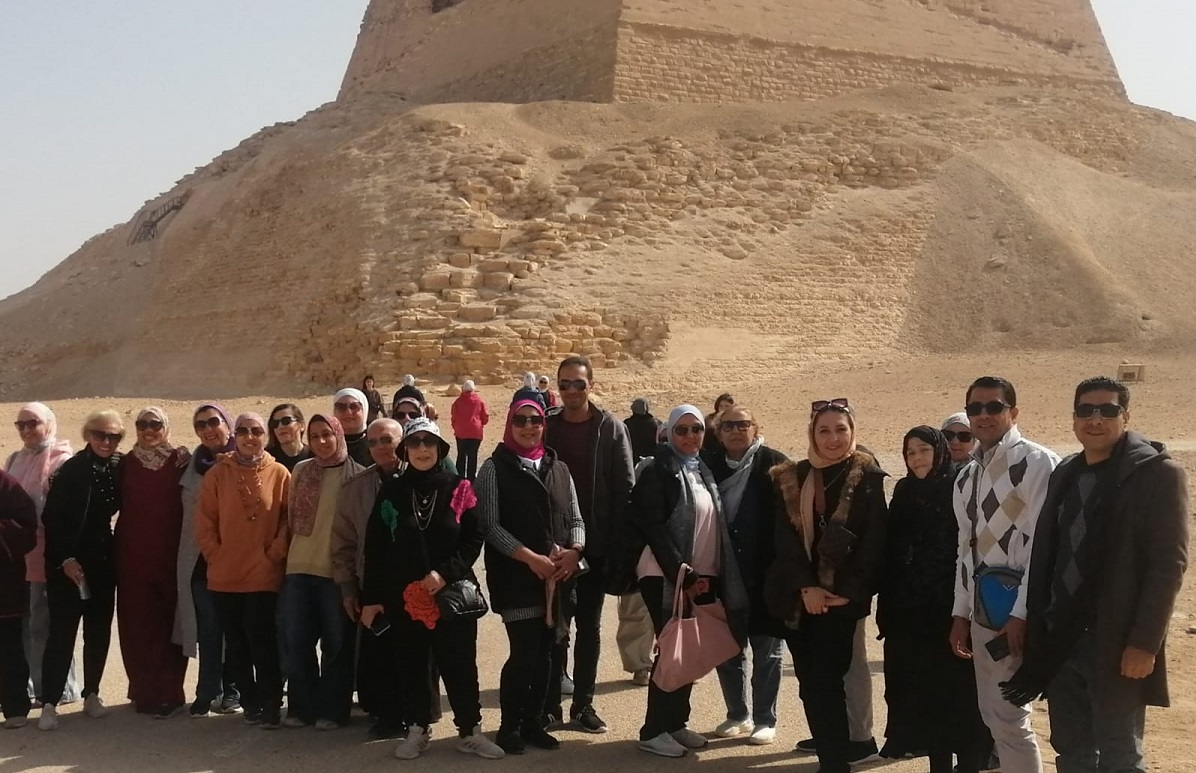 44 من أعضاء نادي الصيد يزورون معالم بني سويف السياحية