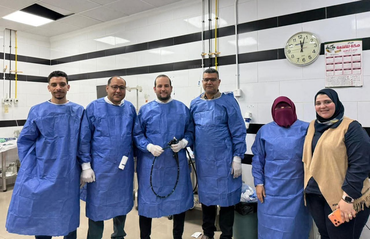 مستشفي الجامعة تنقذ طفلة ابتلعت جسمًا معدنيًا