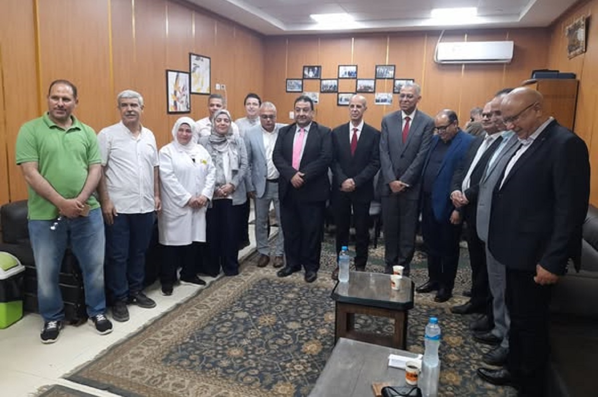 افتتاح أعمال تطوير قسمي الصدرية والأوعية بالمستشفي الجامعي