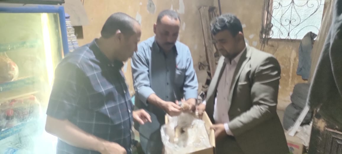 ضبط مركز تجميع ألبان فرز بدون ترخيص