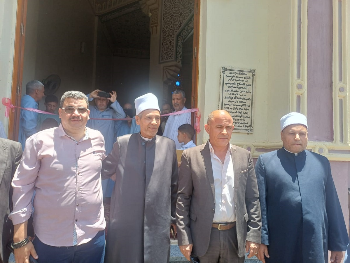 افتتاح مسجد  الرحمن بعزبة صالح رشوان