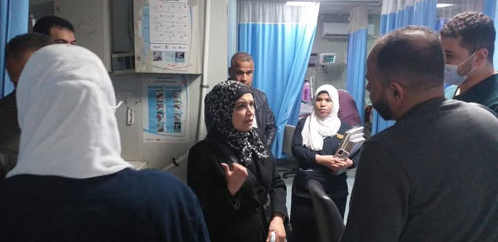 وكيل وزارة الصحة تزور مستشفى الوسطي