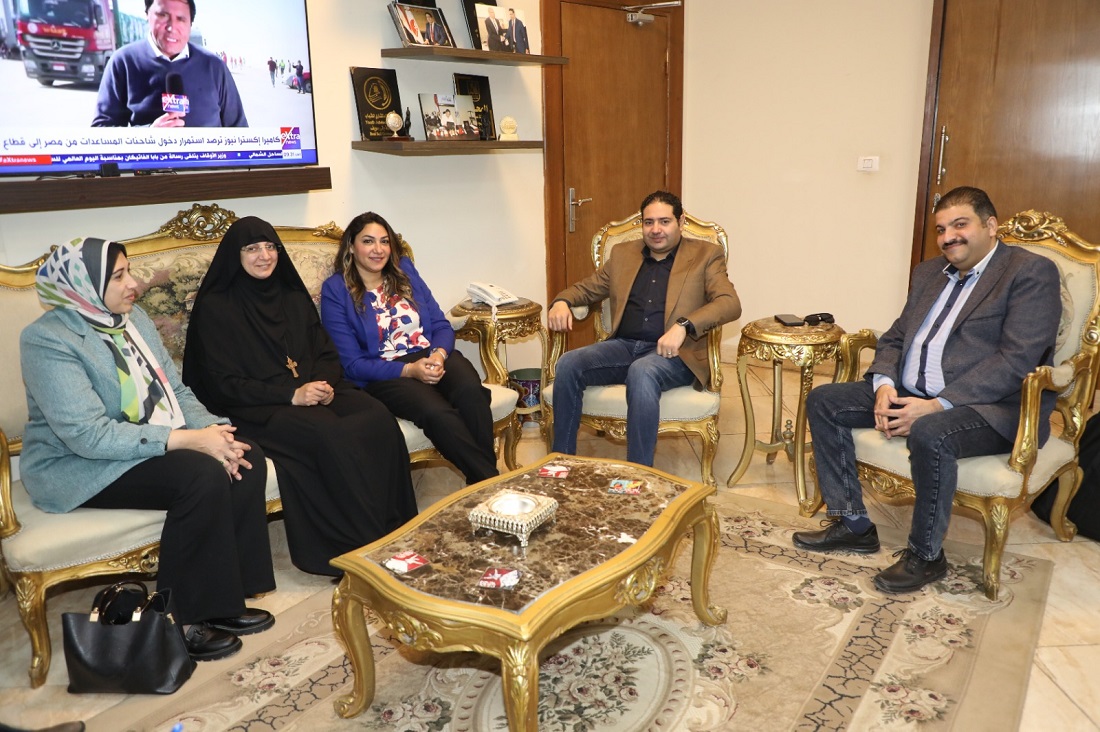 نائب المحافظ يبحث التعاون مع رسالة فرح