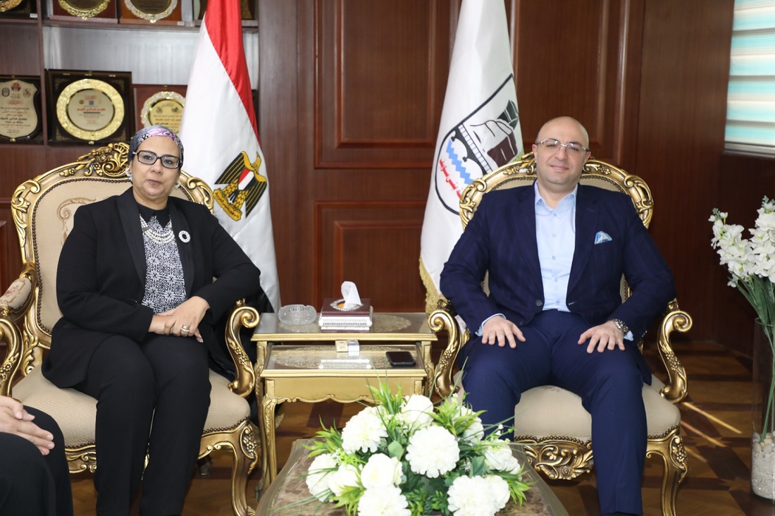 المحافظ يستقبل رئيس المجلس القومي للمرأة