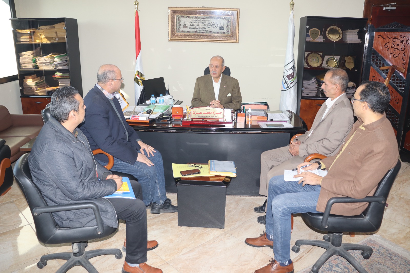 السكرتير العام يجتمع مع مجلس إدارة مركز تدريب علوم الحاسب
